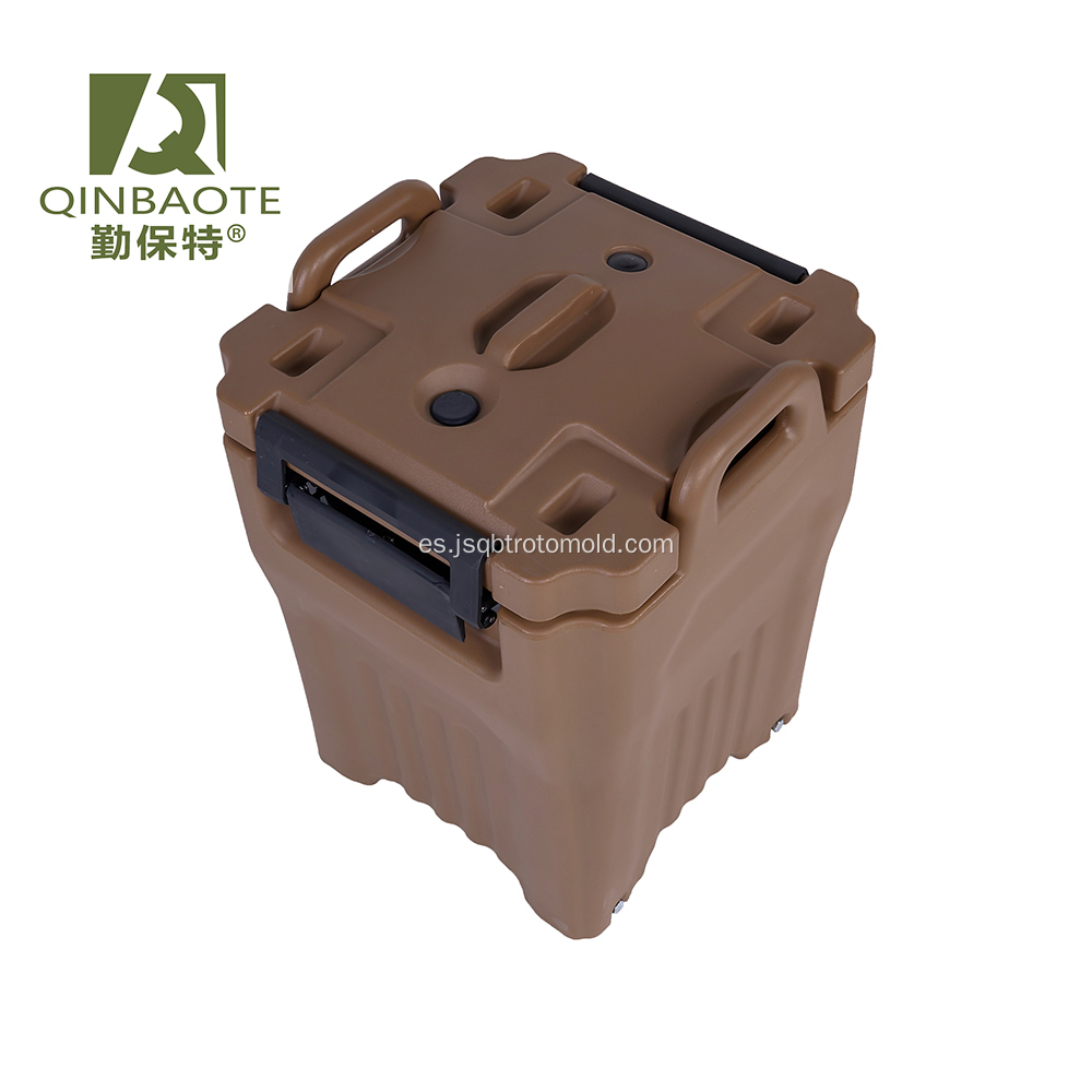 Hot Box apilable para catering con barril de acero inoxidable