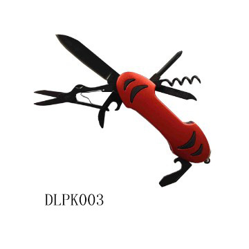 Red aluminum alloy Stainless steel folding pocket knife