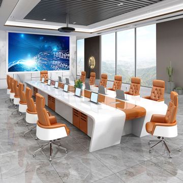 Moderno tavolo da conferenza regolabile per grandi riunioni in carica