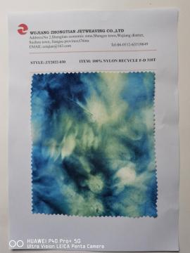 100% Nylon recycled f-d 310t taffeta