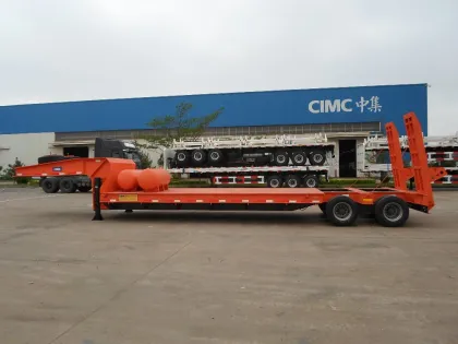 CIMC Loading Excavator Trailer Low Bed Trailer Truck