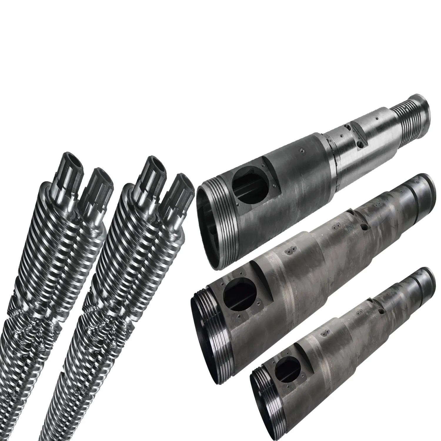 Bimetallic conical twin screw at bariles para sa PVC/WPC pipe at sheet extrusion