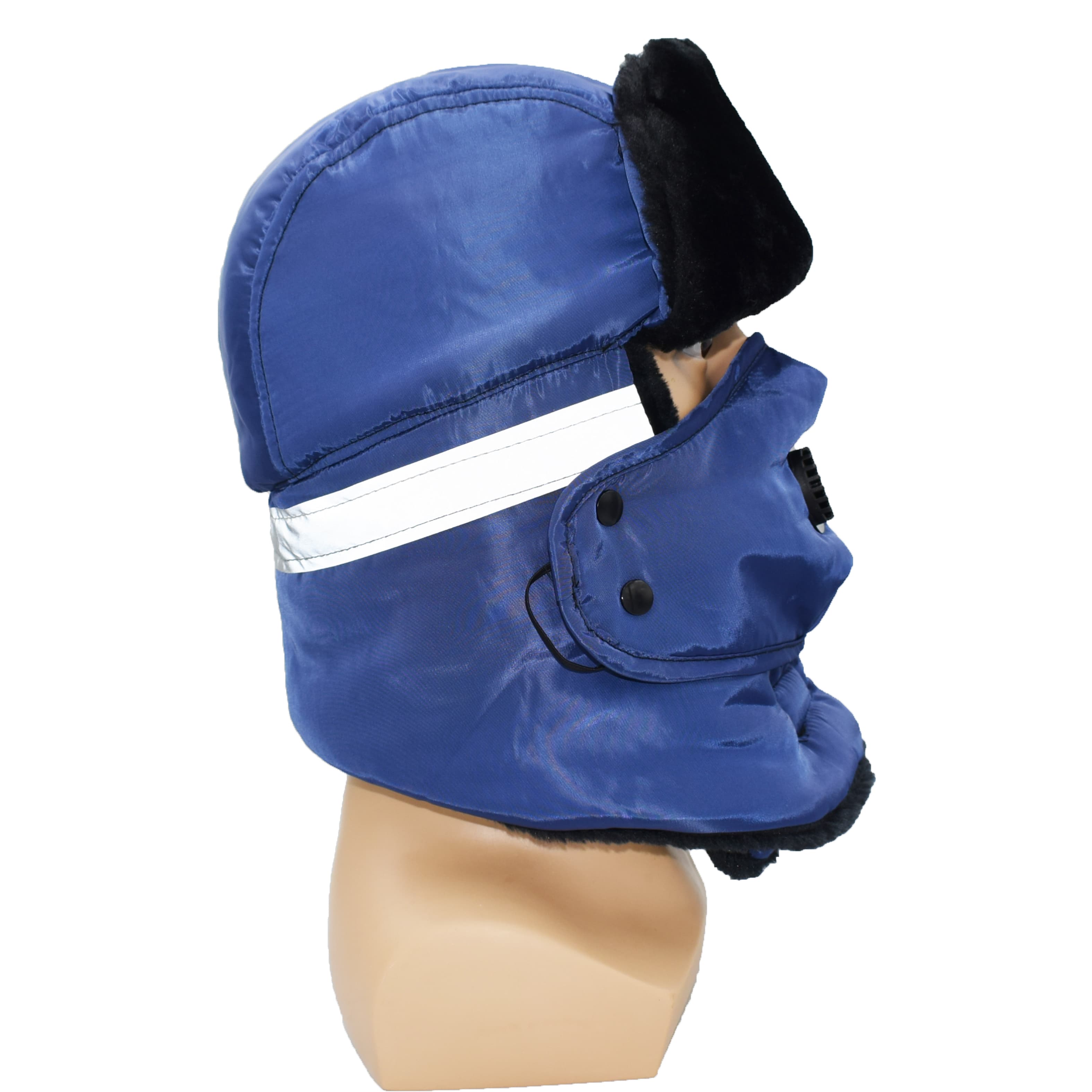 Navy blue windproof and cold warm hat