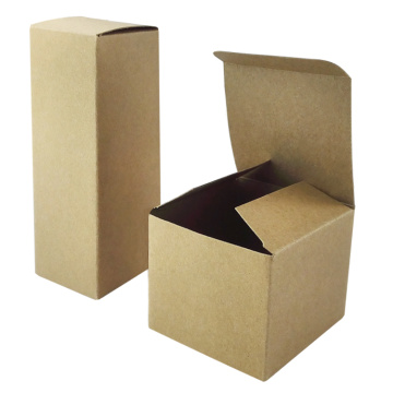 Caja de papel brown de Kraft plegable ecológica al por mayor