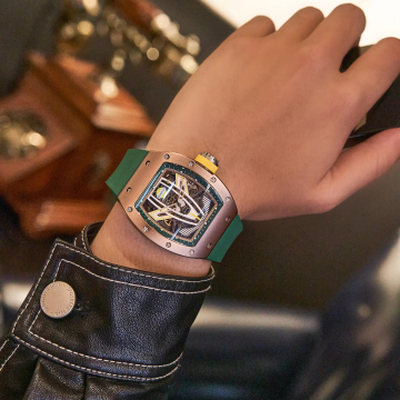 Men's Luxury Waterproof Automatic Mechanical Carbon Big Face Watch