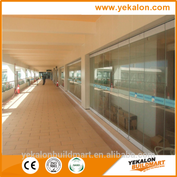 Yekalon curtain wall system big discount lobby or living room glass partition design