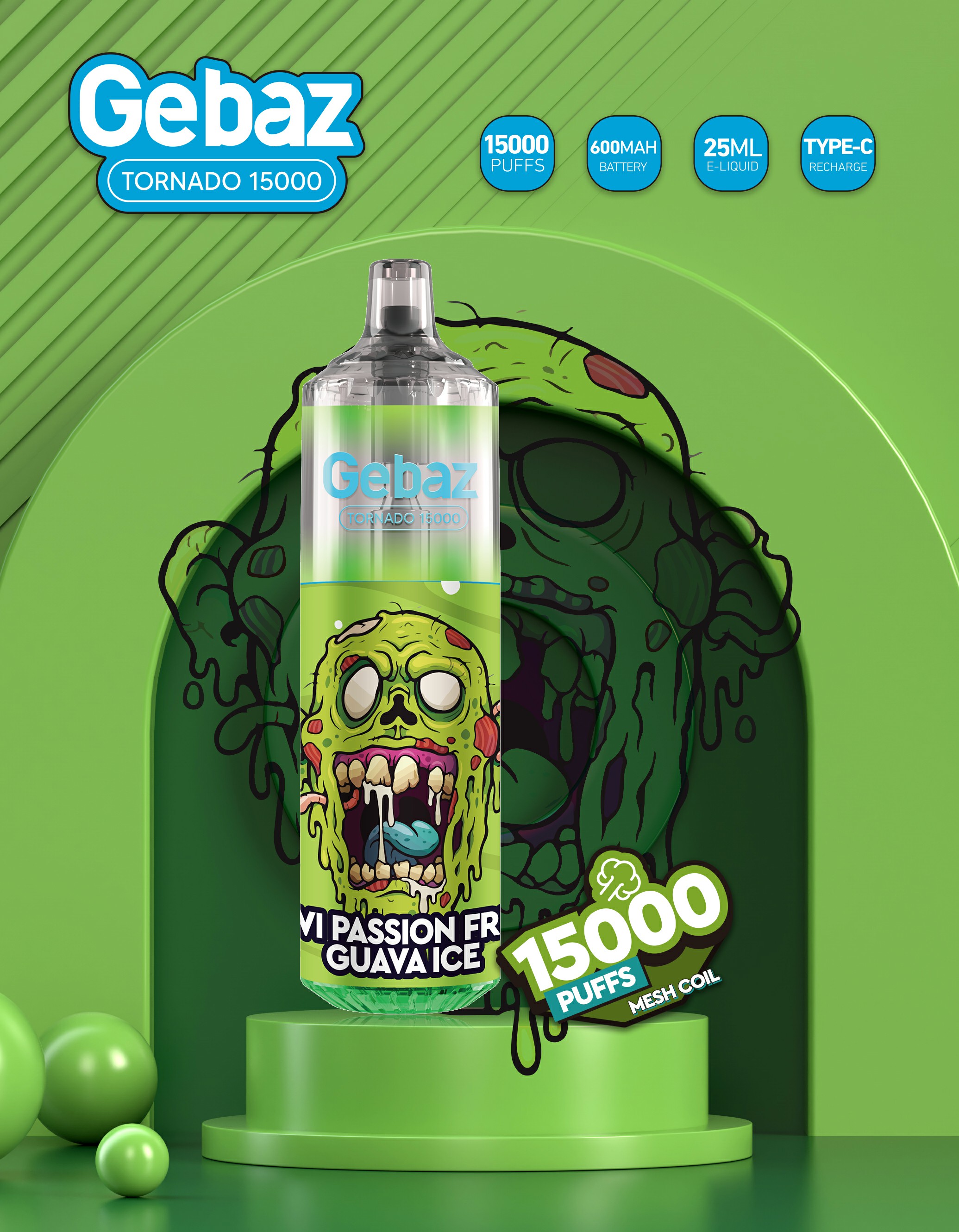 Gebaz 15000 Puffs Disposable Vape