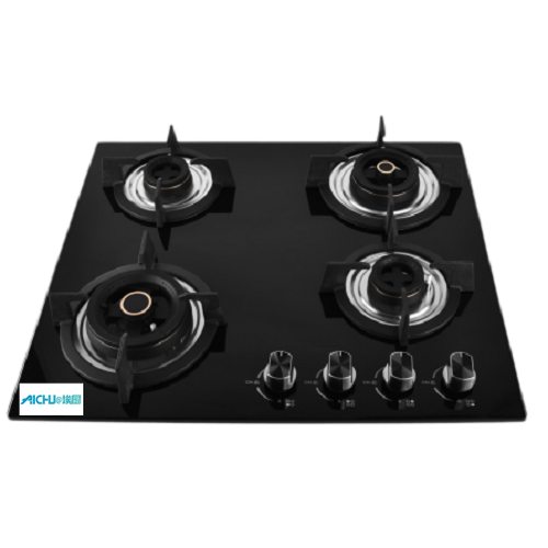 convection stovetop Toughened Glass Working Top Gas Cooker Brass Burners Manufactory