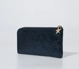 Blingbling and metallic material wallet clutch bag