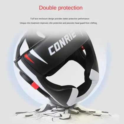 Boxing Training Head Protection: Sanda Helmet and Fight Protective Gear Mask