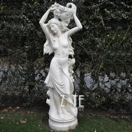 Factory Supply western marble lady statue