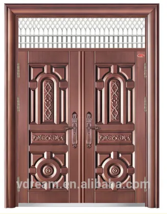 metal entrance cooper color of steel door