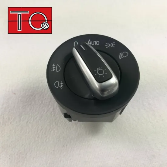 Auto New Chrome Headlights Fog Lamp Switch Control for VW Golf Jetta Passat CC 5ND 941 431B / 5ND941431B