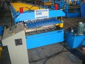Ac380 / 50 - 60hz  Automatic Corrugated Sheet Roll Forming Machine For Colored Steel