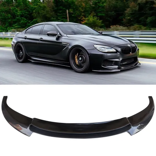V Style Front Lip Carbon Splitters Diffuser for F12 F13 F06 M6 Grand Coupe Convertible