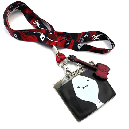 Custom PVC Card Holder Lanyard with Guitar Tag