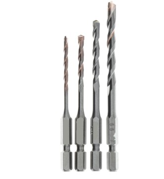Impatto professionale Bit di trapano a martello con flauto singolo ed esagonale per efficiente parete di mattoni, cemento e perforazione delle piastrelle