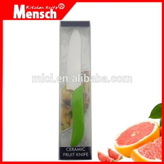 6 inch green kitchen ceramic knife