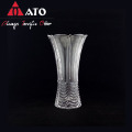 Design modern desktop clear machine made glass vase