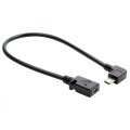 Micro USB Male To Mini USB Female Adapter Converter Data Cable 90 Degree Converter Data Cable Line