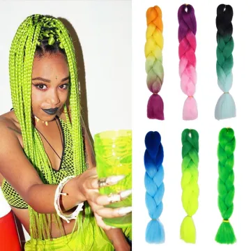Vigorous wholesale synthetic hair extension high quality ombre braiding hair raw material jumbo braid synthetic braiding hair