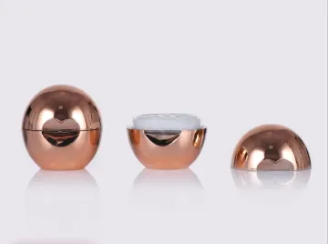 shiny metalized lip balm container 7g