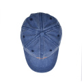 Capota de algodón de lavado azul gorro de papá jean