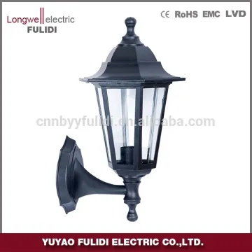 P611 plastic classical garden light ,outdoor post lantern lamp wall light energy saving lamp E27 lampholder IP44