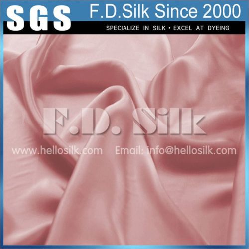 16MM Silk Stretch Satin Fabric Width 42" Light Pink No.47 Color