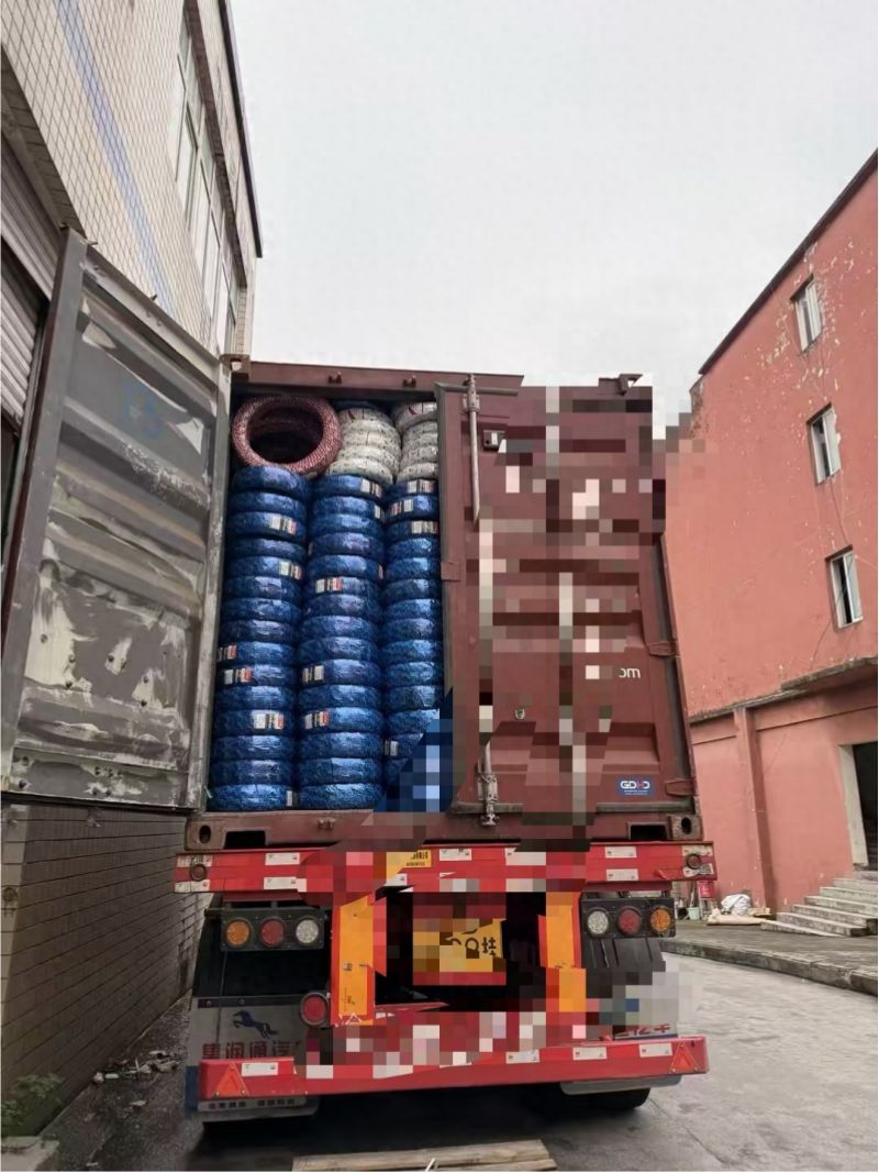Two Containers of Tires Set Sail