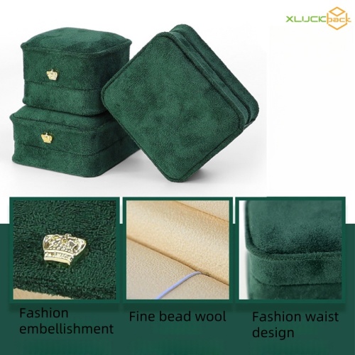 Green Velvet High-end Jewelry Packing Box