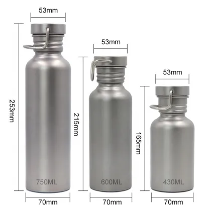 Travel Bike Metal Water Bottles Titanium Cycling Bottle