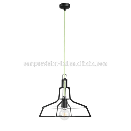 Newest Fashionable Vintage Europe Style products Iron pendant light fixture with 1-light/black color for restaurant decorated