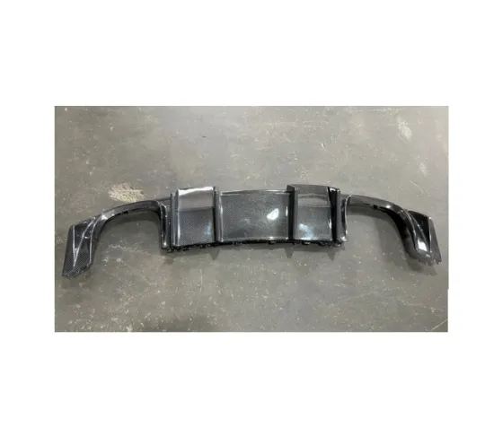 XLstyling Carbon Fiber Rear Bumper Lip with LED for Audi A3 S3 8V 2014-2019