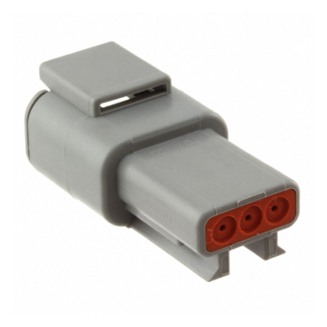 DTM Series Deutsch DTM 3 Pin Male Waterproof Auto Wire Connector - Black DTM04-3P-E004