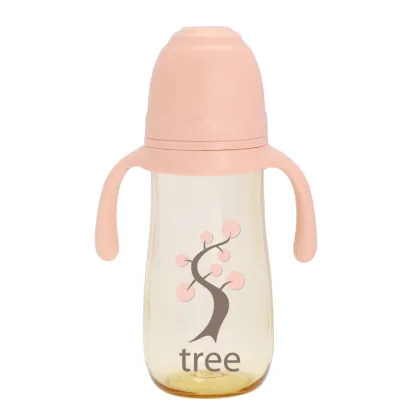 OEM/ODM PA baby bottle with straw and handle