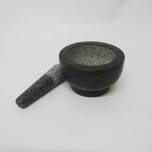 Black Granite Mortar and Pestle Set