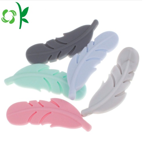 Silicone Chew Necklace Newest Silicone Leaf Teether Baby Toys Silicone Beads Manufactory