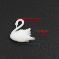 Hot Plastic Resin White Swan Anima Jewelry Craft Filling Materiall Mushroom Creative Earrings Necklace DIY Materials Charms