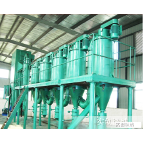 jet mill and classifier for abrasive powders