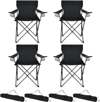 Portable Folding Outdoor Chair with Custom Logo - 600D Oxford 16mm Steel for Beach Camping