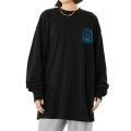 Sweatshirt crewneck drop cetak vintage pria