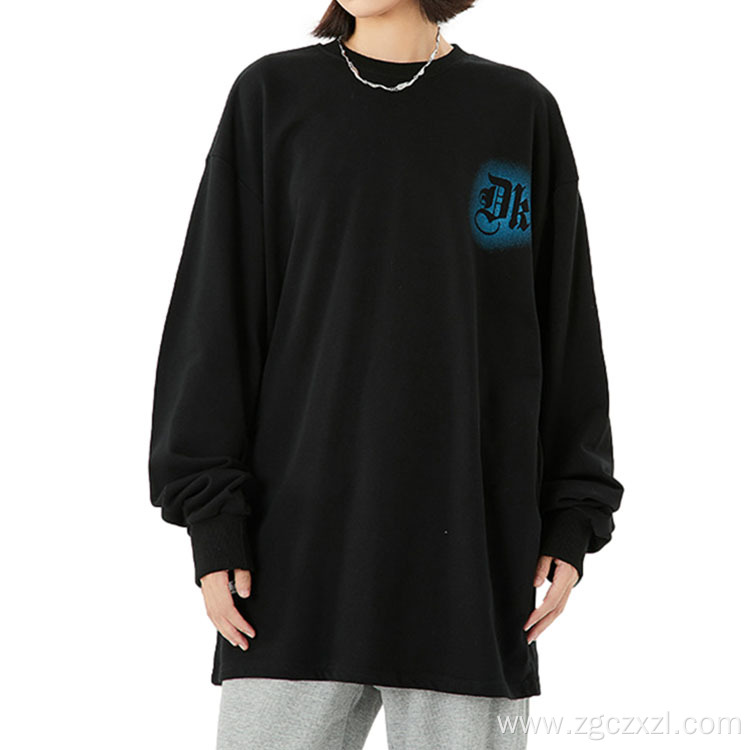 Men's Vintage Print Drop Shoulder Crewneck Sweatshirt