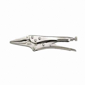 Long Nose Locking Pliers with Safety Grip Release Lever