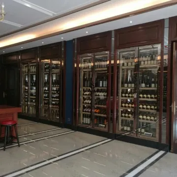 Stainless Steel Red Wine Cellar Storage Cabinet for Bar Display