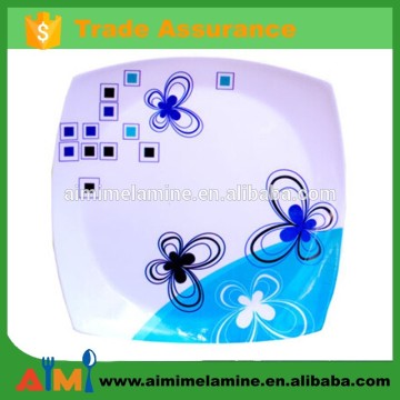 Cheap custom square plastic melamine fruit plate
