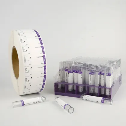 Customized printed blood collection test tube medical label