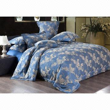 4-piece high-end luxury cotton sateen bedding set, long stapled cotton