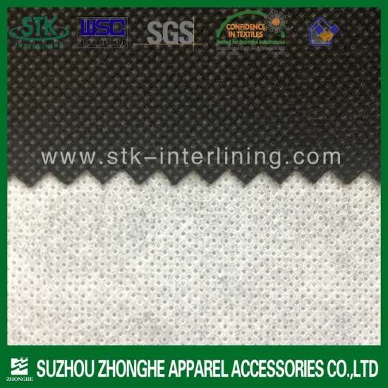 100% polyester fusible bi-stretch woven interlining fabric for garment