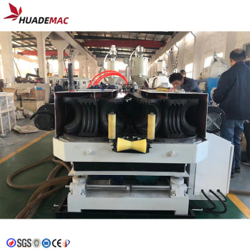 HDPE PP PVC Double wall corrugated pipe line